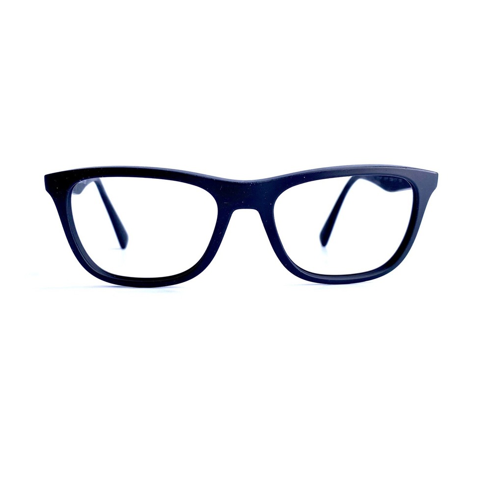 Prada Black Matte Acetate Cat Eye Glasses Italy VPS04F DG0-1O1 53 17 135